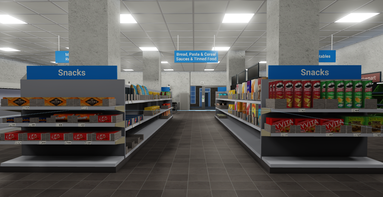 Shot of one of the aisles which were never stocked properly